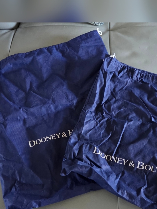 Dooney & Bourke Handbags - Dooney & Bourke Navy Drawstring Dust Bags - Pair 2 Sizes